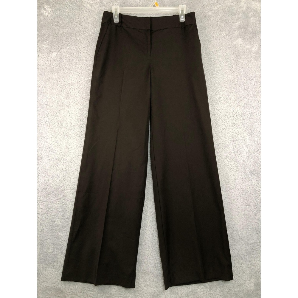 Ann Taylor Loft Pants Womens 4 (29x31.5) Brown Wide Leg Laura Dress